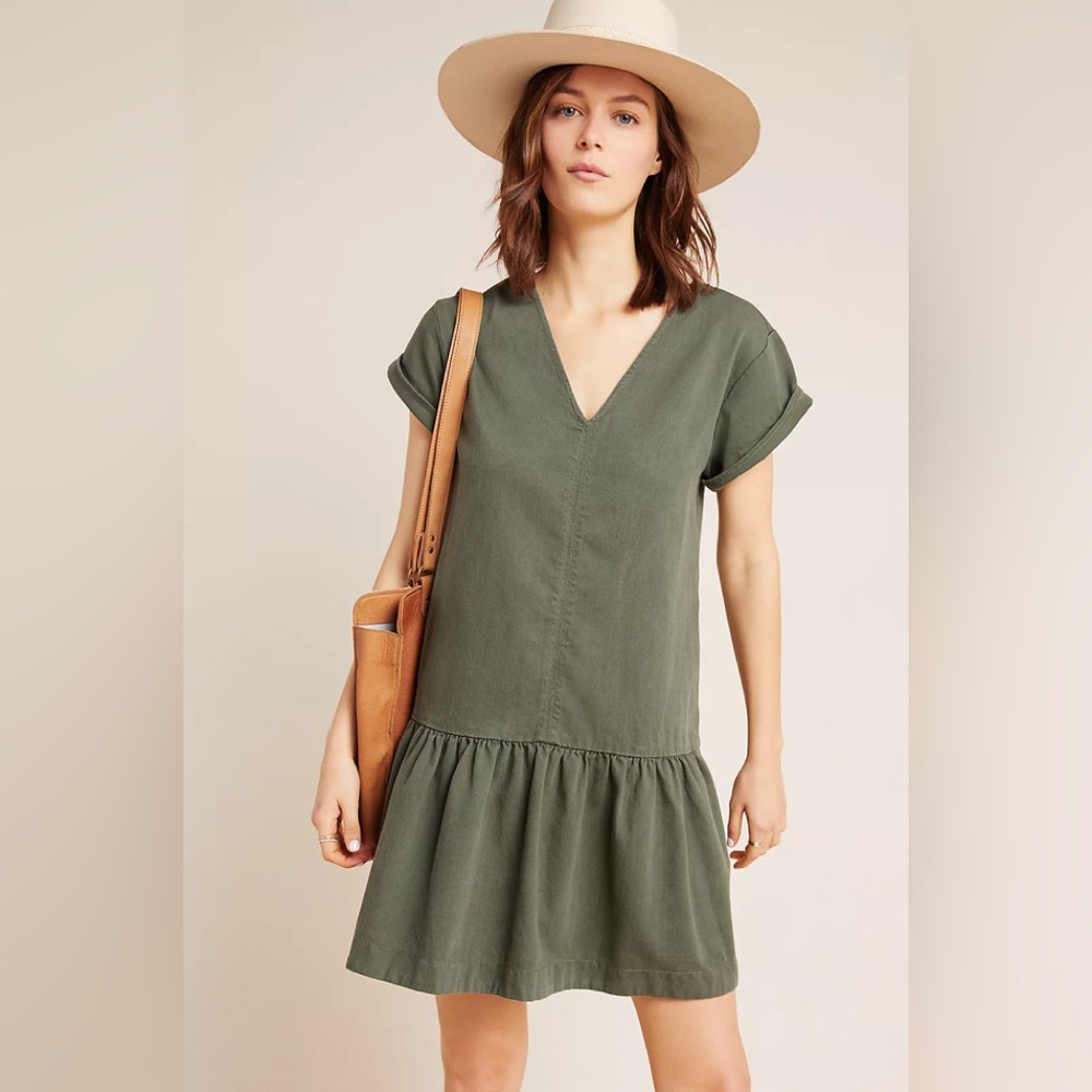 Maeve by Anthropologie Tiana Flounced Tunic Size M